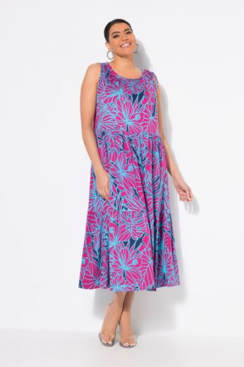 Moda za polnejše Haljina midi bez rukava okruglog ovratnika plus velikost, xxl, Ulla Popken in Johann Popken (JP1880)