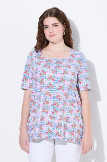 Moda za polnejše Majica kratkih rukava A kroja plus velikost, xxl, Ulla Popken in Johann Popken (JP1880)