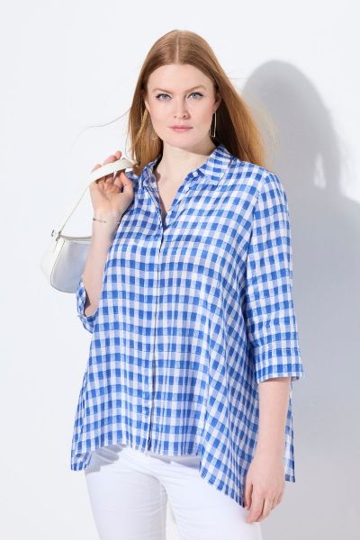 Slika Bluza 3/4 rukava karirana