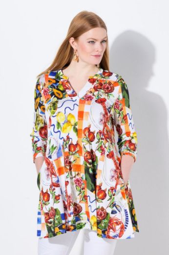 Moda za polnejše Tunika 3/4 rukava A kroja plus velikost, xxl, Ulla Popken in Johann Popken (JP1880)