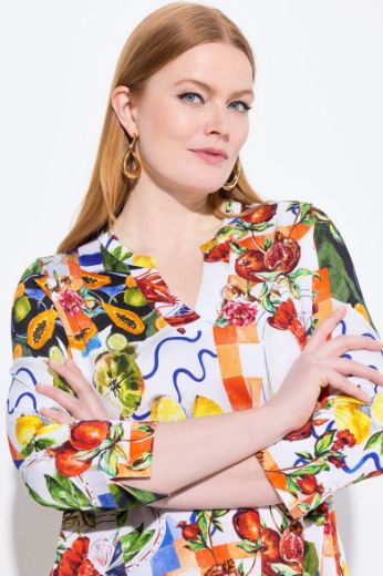 Moda za polnejše Tunika 3/4 rukava A kroja plus velikost, xxl, Ulla Popken in Johann Popken (JP1880)