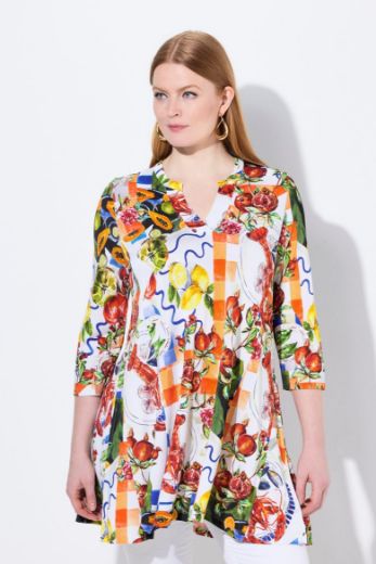 Moda za polnejše Tunika 3/4 rukava A kroja plus velikost, xxl, Ulla Popken in Johann Popken (JP1880)