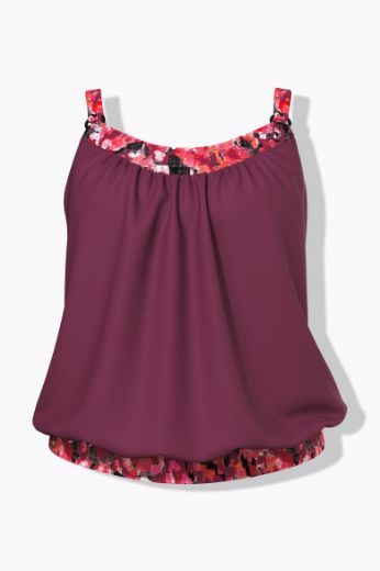 Moda za polnejše Kupaći kostim Tankini plus velikost, xxl, Ulla Popken in Johann Popken (JP1880)