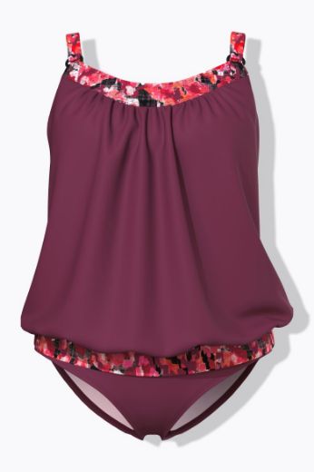Moda za polnejše Kupaći kostim Tankini plus velikost, xxl, Ulla Popken in Johann Popken (JP1880)