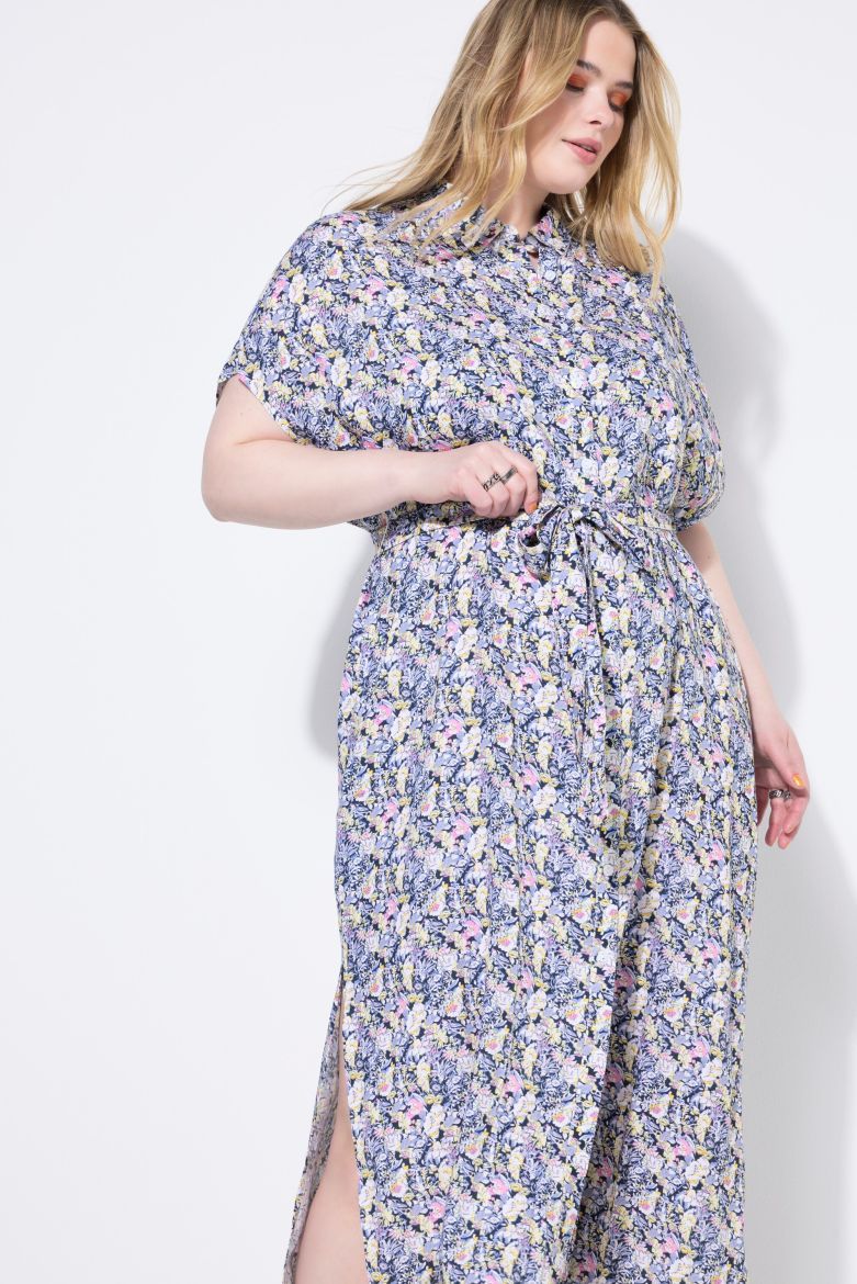 Moda za polnejše Haljina maxi kratkih rukava cvjetnog uzorka plus velikost, xxl, Ulla Popken in Johann Popken (JP1880)