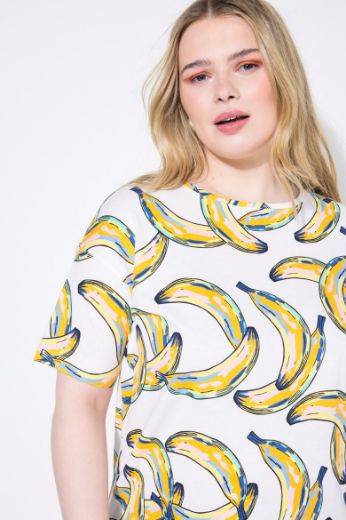 Moda za polnejše Majica kratkih rukava šireg kroja plus velikost, xxl, Ulla Popken in Johann Popken (JP1880)