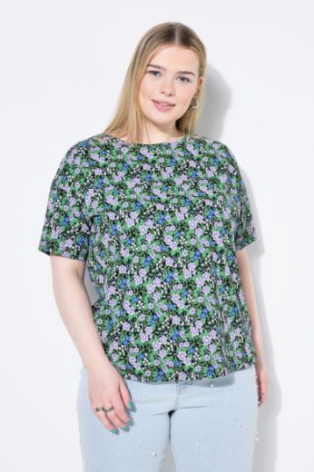 Moda za polnejše Majica kratkih rukava šireg kroja plus velikost, xxl, Ulla Popken in Johann Popken (JP1880)