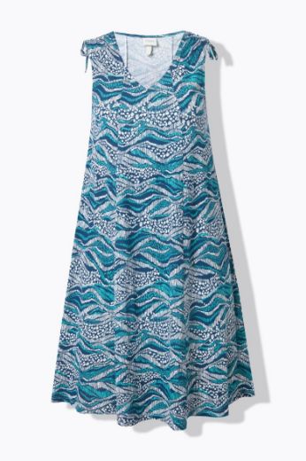 Moda za polnejše Haljina midi bez rukava V ovratnika plus velikost, xxl, Ulla Popken in Johann Popken (JP1880)