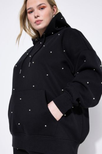 Moda za polnejše Majica dugih rukava s kapuljačom plus velikost, xxl, Ulla Popken in Johann Popken (JP1880)