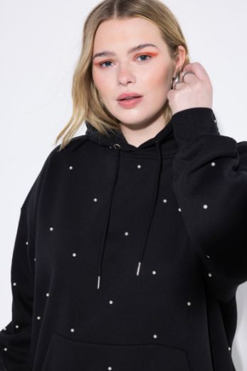 Moda za polnejše Majica dugih rukava s kapuljačom plus velikost, xxl, Ulla Popken in Johann Popken (JP1880)