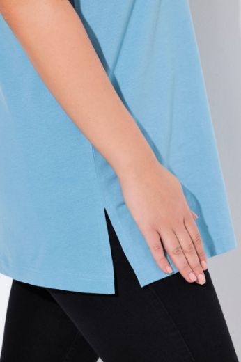 Moda za polnejše Majica V izrez Basic top plus velikost, xxl, Ulla Popken in Johann Popken (JP1880)