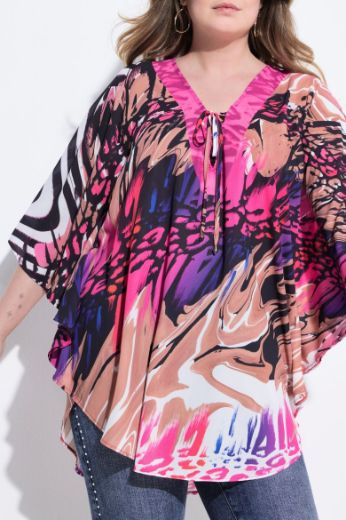 Moda za polnejše Bluza kaftan plus velikost, xxl, Ulla Popken in Johann Popken (JP1880)