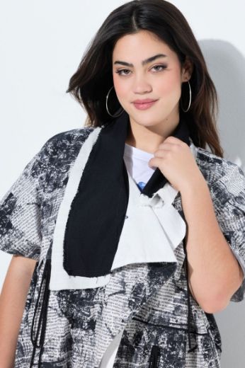 Moda za polnejše Jakna lagana asimetričnog kroja plus velikost, xxl, Ulla Popken in Johann Popken (JP1880)