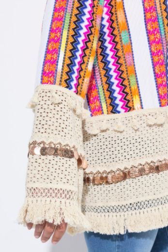 Moda za polnejše Kimono plus velikost, xxl, Ulla Popken in Johann Popken (JP1880)