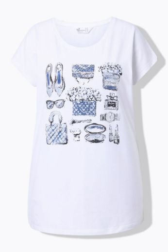 Moda za polnejše Majica kratkih rukava okruglog ovratnika plus velikost, xxl, Ulla Popken in Johann Popken (JP1880)