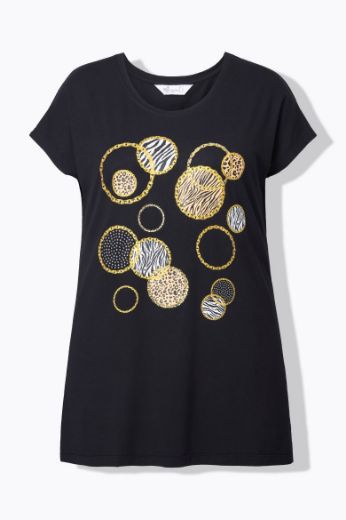 Moda za polnejše Majica kratkih rukava okruglog ovratnika plus velikost, xxl, Ulla Popken in Johann Popken (JP1880)