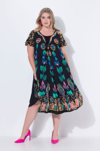 Moda za polnejše Haljina cvjetnog printa plus velikost, xxl, Ulla Popken in Johann Popken (JP1880)