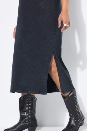 Moda za polnejše Haljina midi kratkih rukava okruglog ovratnika plus velikost, xxl, Ulla Popken in Johann Popken (JP1880)