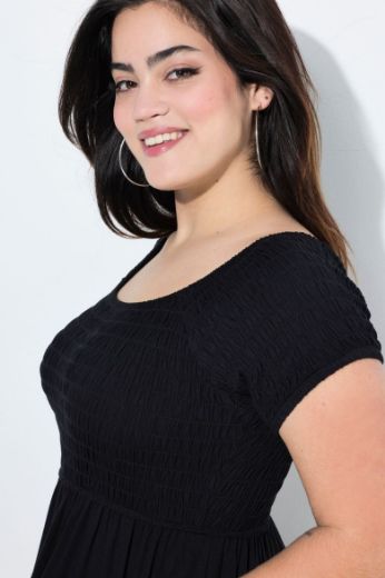 Moda za polnejše Haljina maxi kratkih rukava plus velikost, xxl, Ulla Popken in Johann Popken (JP1880)