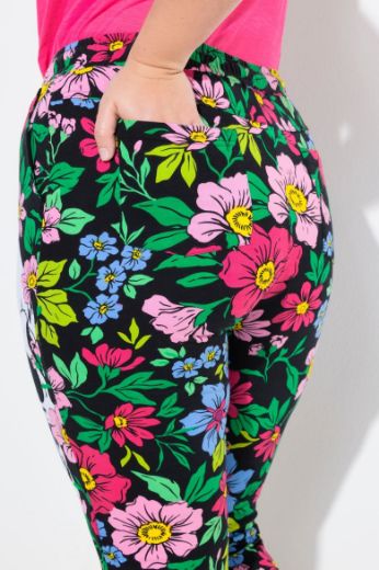Moda za polnejše Hlače elastičnog struka na vezanje plus velikost, xxl, Ulla Popken in Johann Popken (JP1880)