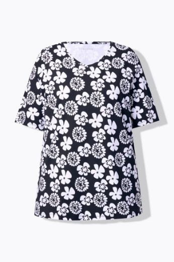 Moda za polnejše Majica kratkih rukava V ovratnika plus velikost, xxl, Ulla Popken in Johann Popken (JP1880)