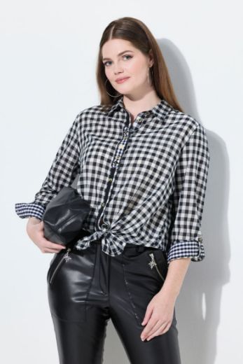 Moda za polnejše Košulja dugih rukava karirana plus velikost, xxl, Ulla Popken in Johann Popken (JP1880)