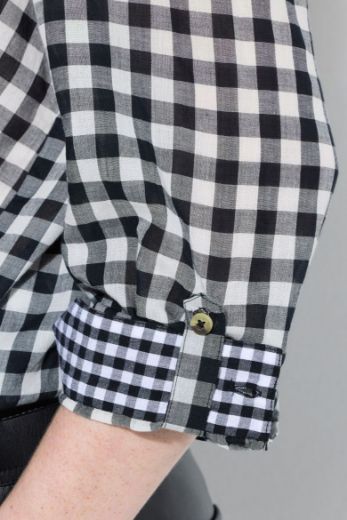 Moda za polnejše Košulja dugih rukava karirana plus velikost, xxl, Ulla Popken in Johann Popken (JP1880)