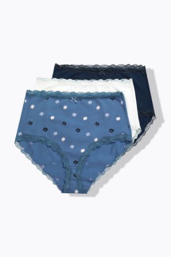 Moda za polnejše Gaćice maxi 3 komada plus velikost, xxl, Ulla Popken in Johann Popken (JP1880)