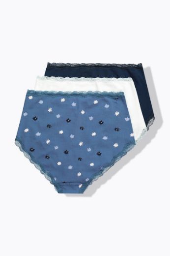 Moda za polnejše Gaćice maxi 3 komada plus velikost, xxl, Ulla Popken in Johann Popken (JP1880)