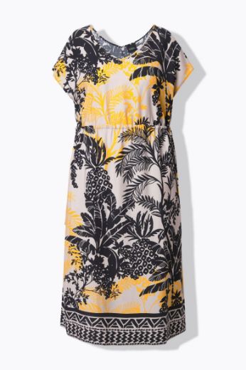 Moda za polnejše Haljina maxi kratkih rukava plus velikost, xxl, Ulla Popken in Johann Popken (JP1880)