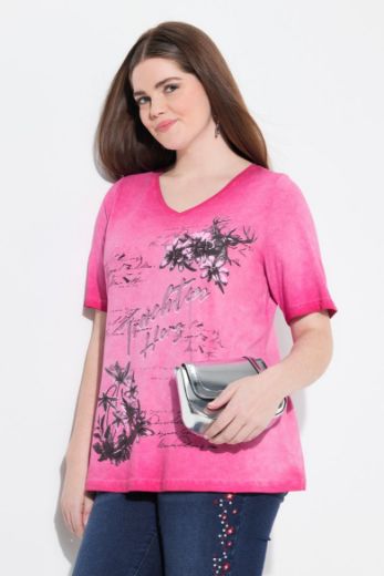 Moda za polnejše Majica kratkih rukava V ovratnika plus velikost, xxl, Ulla Popken in Johann Popken (JP1880)