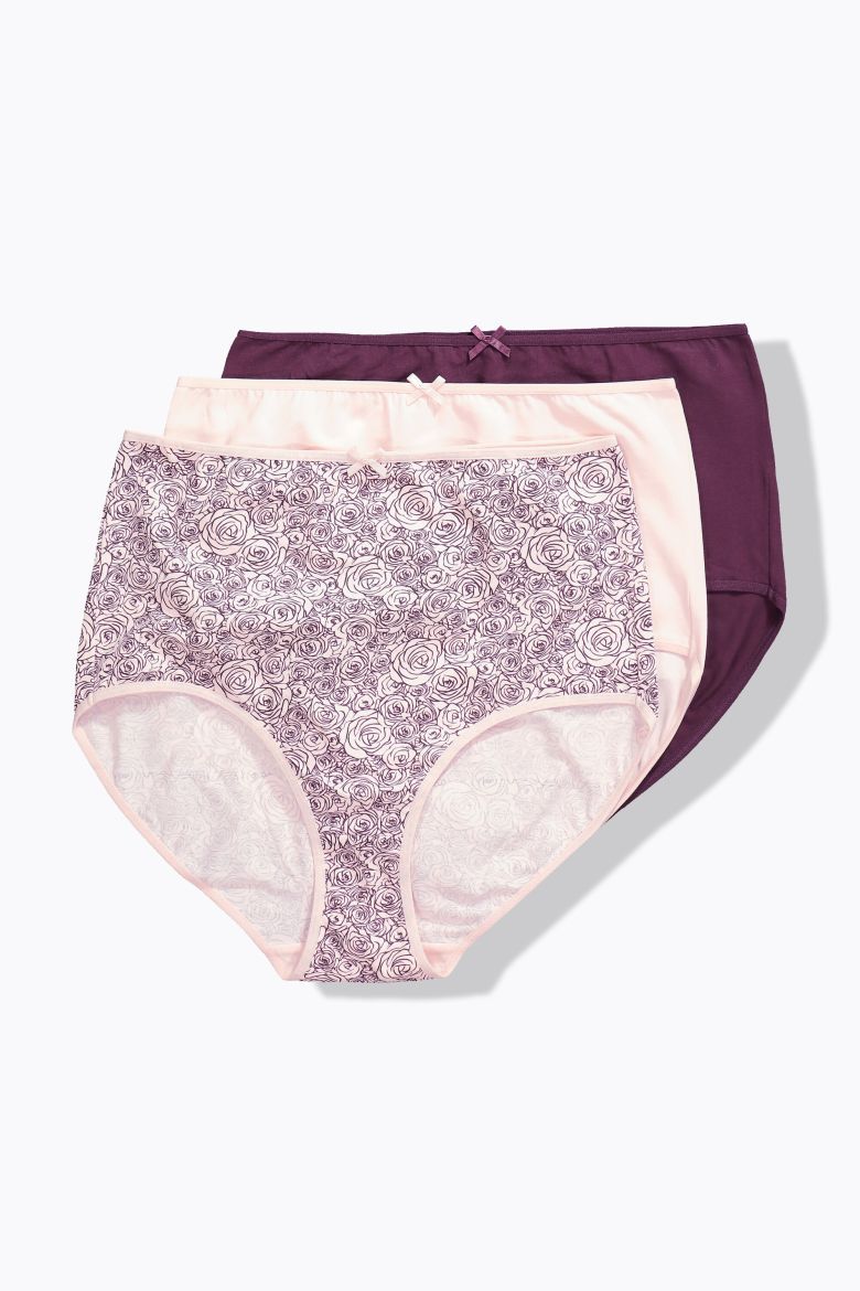 Moda za polnejše Gaćice maxi 3 komada plus velikost, xxl, Ulla Popken in Johann Popken (JP1880)