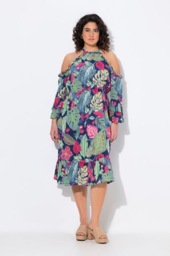 Moda za polnejše Haljina spuštenih ramena A kroja plus velikost, xxl, Ulla Popken in Johann Popken (JP1880)