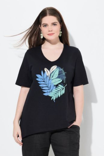 Moda za polnejše Majica kratkih rukava V ovratnika plus velikost, xxl, Ulla Popken in Johann Popken (JP1880)