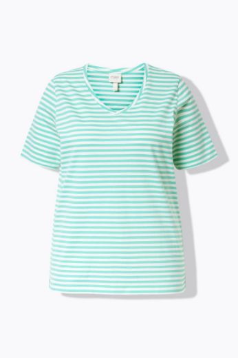 Moda za polnejše Majica kratkih rukava V ovratnika plus velikost, xxl, Ulla Popken in Johann Popken (JP1880)