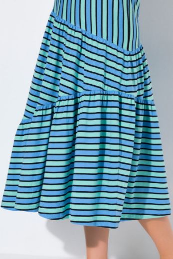 Moda za polnejše Haljina midi bez rukava V ovratnika plus velikost, xxl, Ulla Popken in Johann Popken (JP1880)