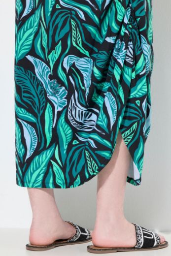 Moda za polnejše Haljina maxi kratkih rukava okruglog ovratnika plus velikost, xxl, Ulla Popken in Johann Popken (JP1880)