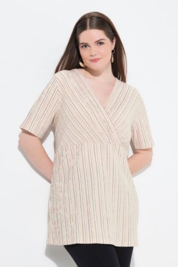 Moda za polnejše Majica kratkih rukava V ovratnika plus velikost, xxl, Ulla Popken in Johann Popken (JP1880)