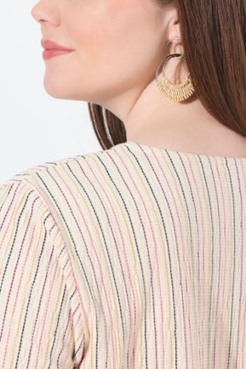 Moda za polnejše Majica kratkih rukava V ovratnika plus velikost, xxl, Ulla Popken in Johann Popken (JP1880)