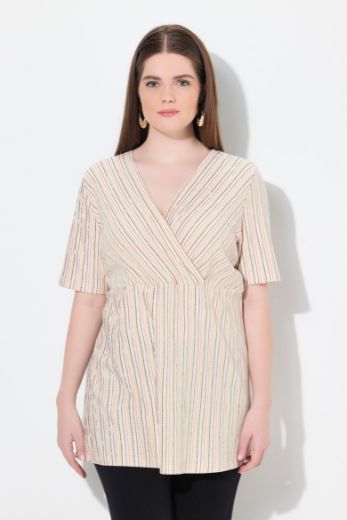 Moda za polnejše Majica kratkih rukava V ovratnika plus velikost, xxl, Ulla Popken in Johann Popken (JP1880)
