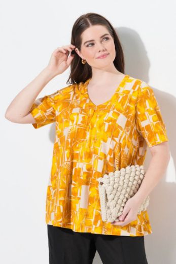 Moda za polnejše Majica kratkih rukava V ovratnika plus velikost, xxl, Ulla Popken in Johann Popken (JP1880)