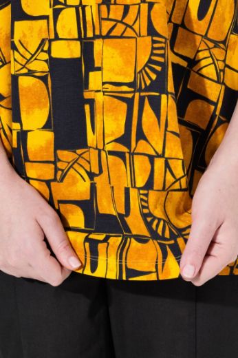 Moda za polnejše Majica kratkih rukava V ovratnika plus velikost, xxl, Ulla Popken in Johann Popken (JP1880)