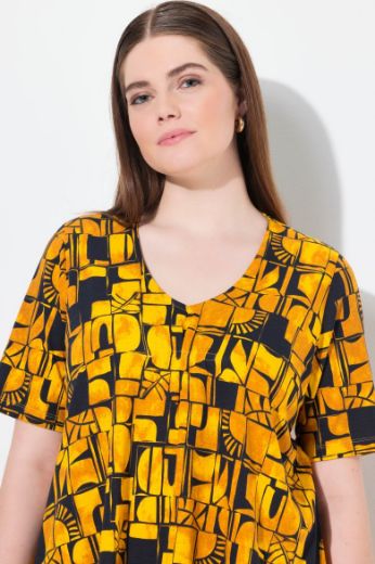 Moda za polnejše Majica kratkih rukava V ovratnika plus velikost, xxl, Ulla Popken in Johann Popken (JP1880)