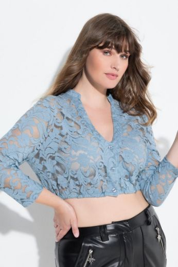 Moda za polnejše Bluza dirndl čipkasta plus velikost, xxl, Ulla Popken in Johann Popken (JP1880)
