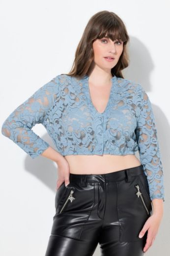 Moda za polnejše Bluza dirndl čipkasta plus velikost, xxl, Ulla Popken in Johann Popken (JP1880)