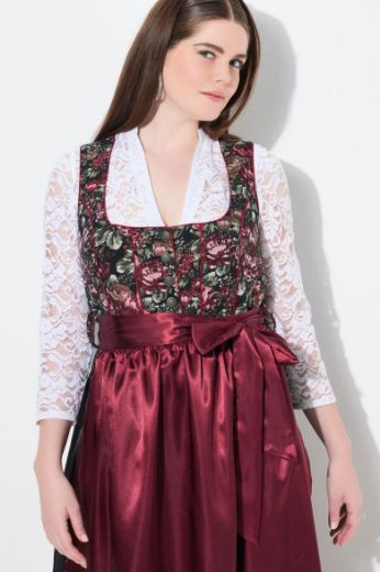 Moda za polnejše Bluza dirndl čipkasta plus velikost, xxl, Ulla Popken in Johann Popken (JP1880)