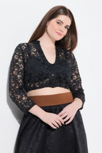 Moda za polnejše Bluza dirndl čipkasta plus velikost, xxl, Ulla Popken in Johann Popken (JP1880)