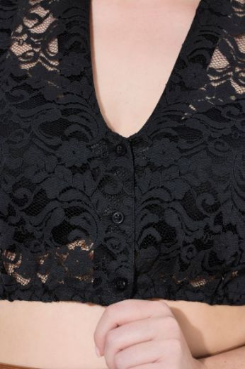 Moda za polnejše Bluza dirndl čipkasta plus velikost, xxl, Ulla Popken in Johann Popken (JP1880)