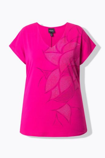 Moda za polnejše Majica kratkih rukava V ovratnika plus velikost, xxl, Ulla Popken in Johann Popken (JP1880)