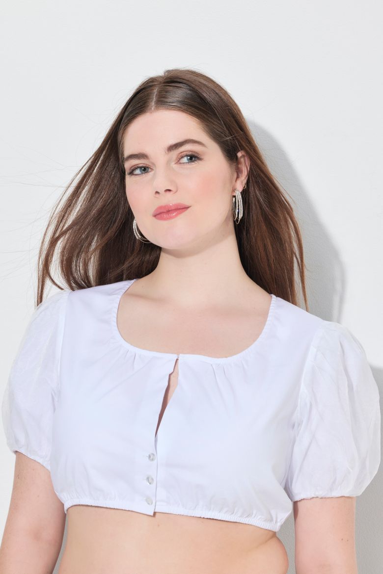 Moda za polnejše Bluza dirndl kratkih rukava plus velikost, xxl, Ulla Popken in Johann Popken (JP1880)